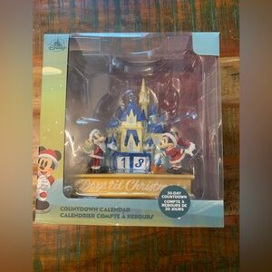 Disney Christmas Holiday Mickey & Minnie Castle Countdown advent Calendar WDW